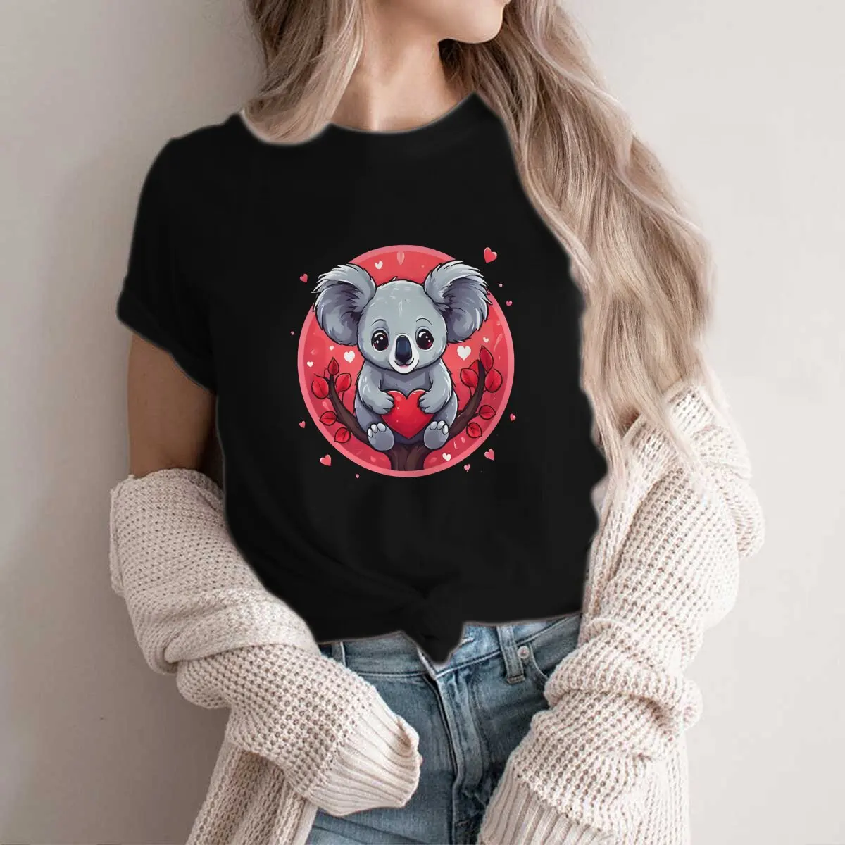 

Australian Koala TShirt Lovely Basic Polyester T Shirt Oversized Men Clothes Printing Trendy
