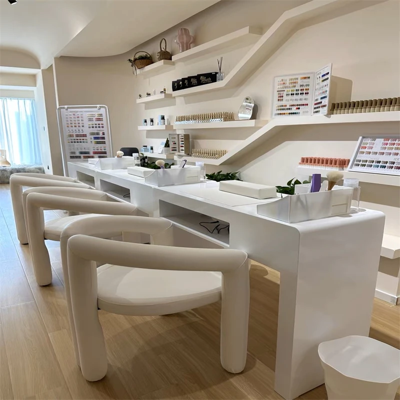 プロ用ネイルチェア オフィスネイルデスクテーブル サロン マニキュアテーブル 美容学校家具 マニキュアリスト用ネイルテーブル