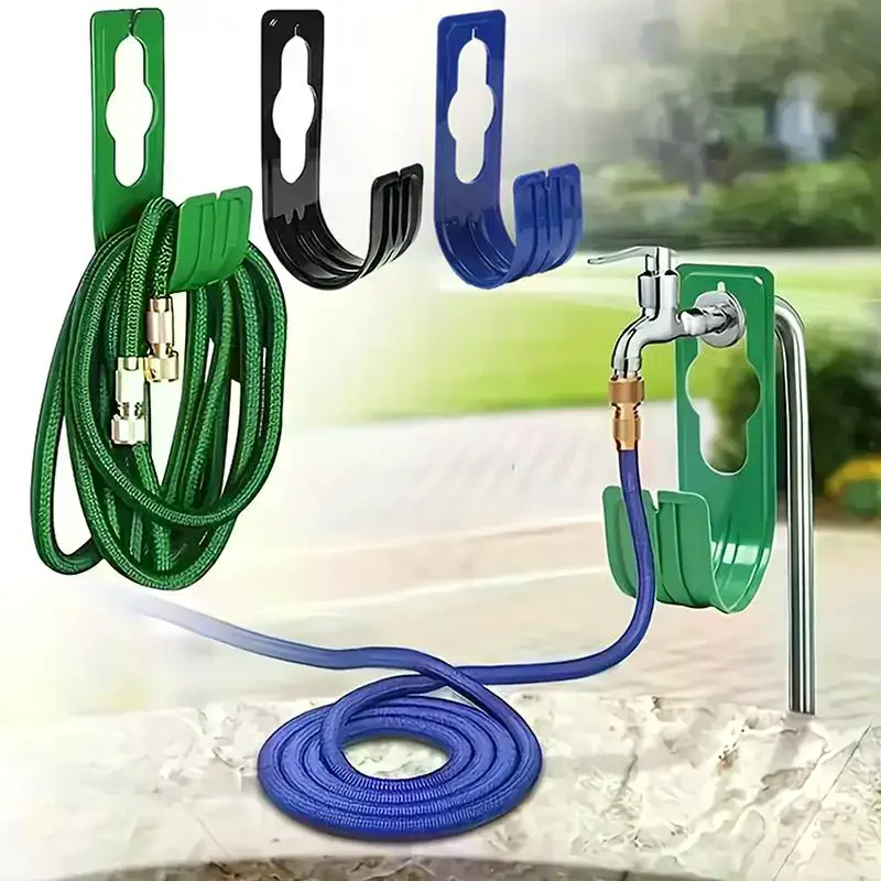 Water Pipe Storage Hooks Heavy-duty Watering Hose Rack: Outdoor Wall Mounted Garden Holder Racks