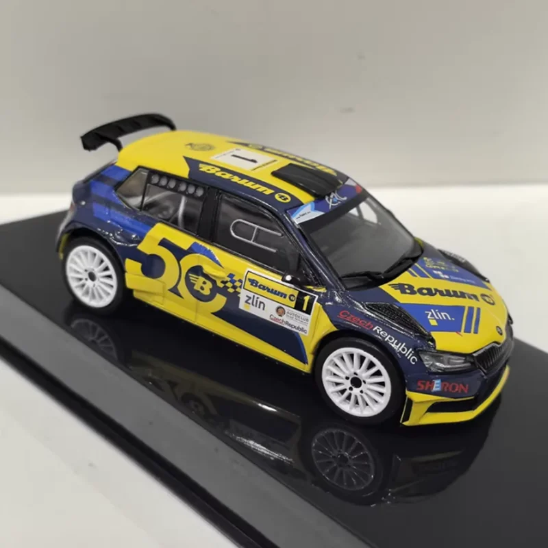 IXO 1/43 Scale FABIA R5 EVO #1 Alloy Simulation Car Model Static Collection Decorated Holiday Gifts Toys Souvenir Gift