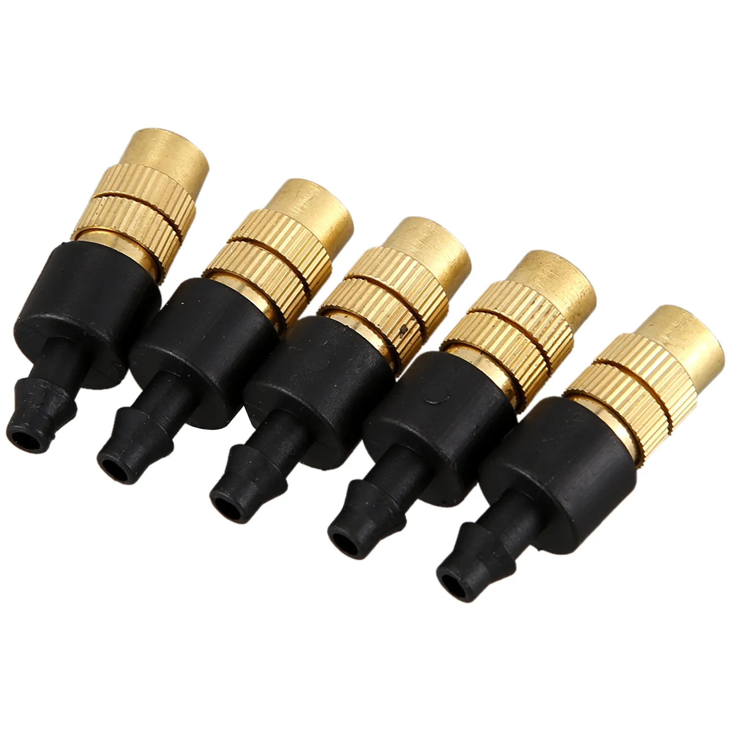 Trendy! 50PCS Adjustable Sprayer Brass Misting Nozzle Atomizing Sprinkler for Mini Drip Garden Watering Irrigation Spray