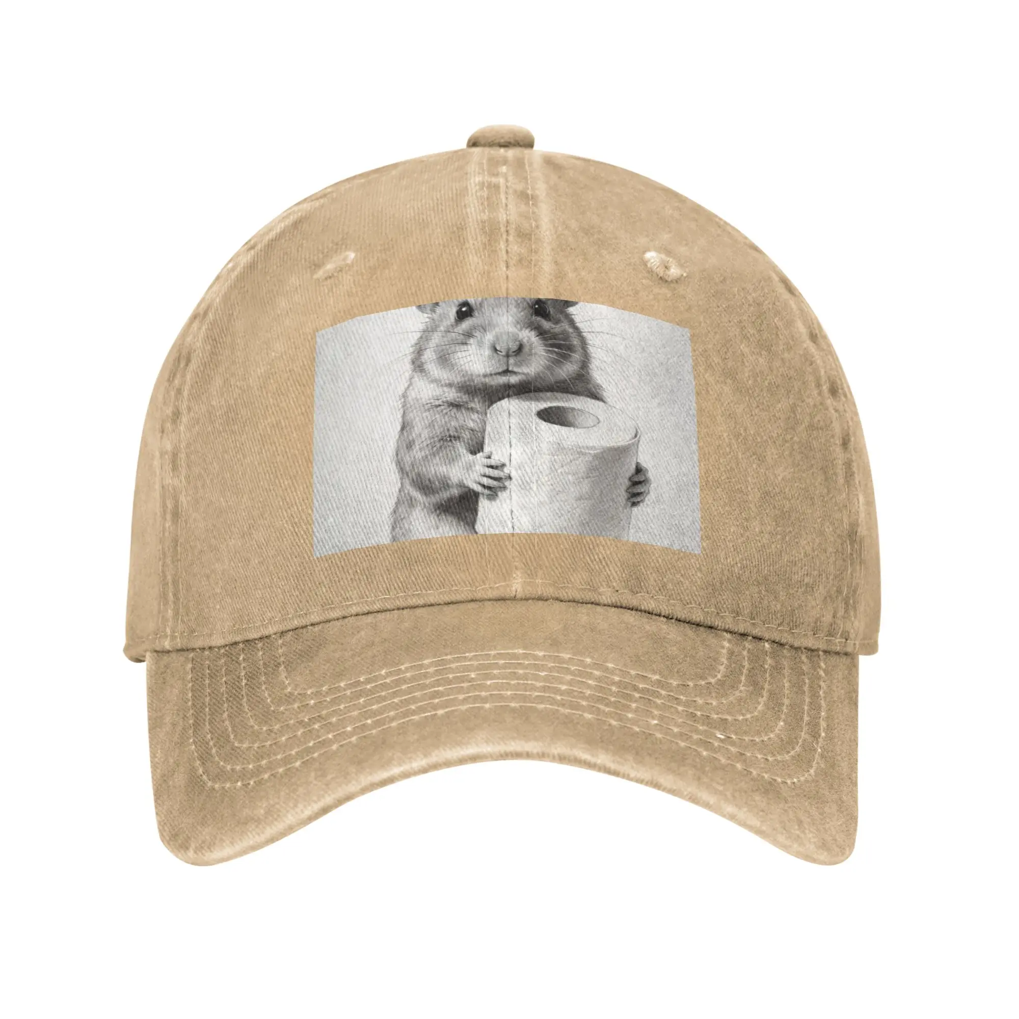 Fashion Unnamed AI-generated image baseball cap  Denim Curved-Brim Hat Cap