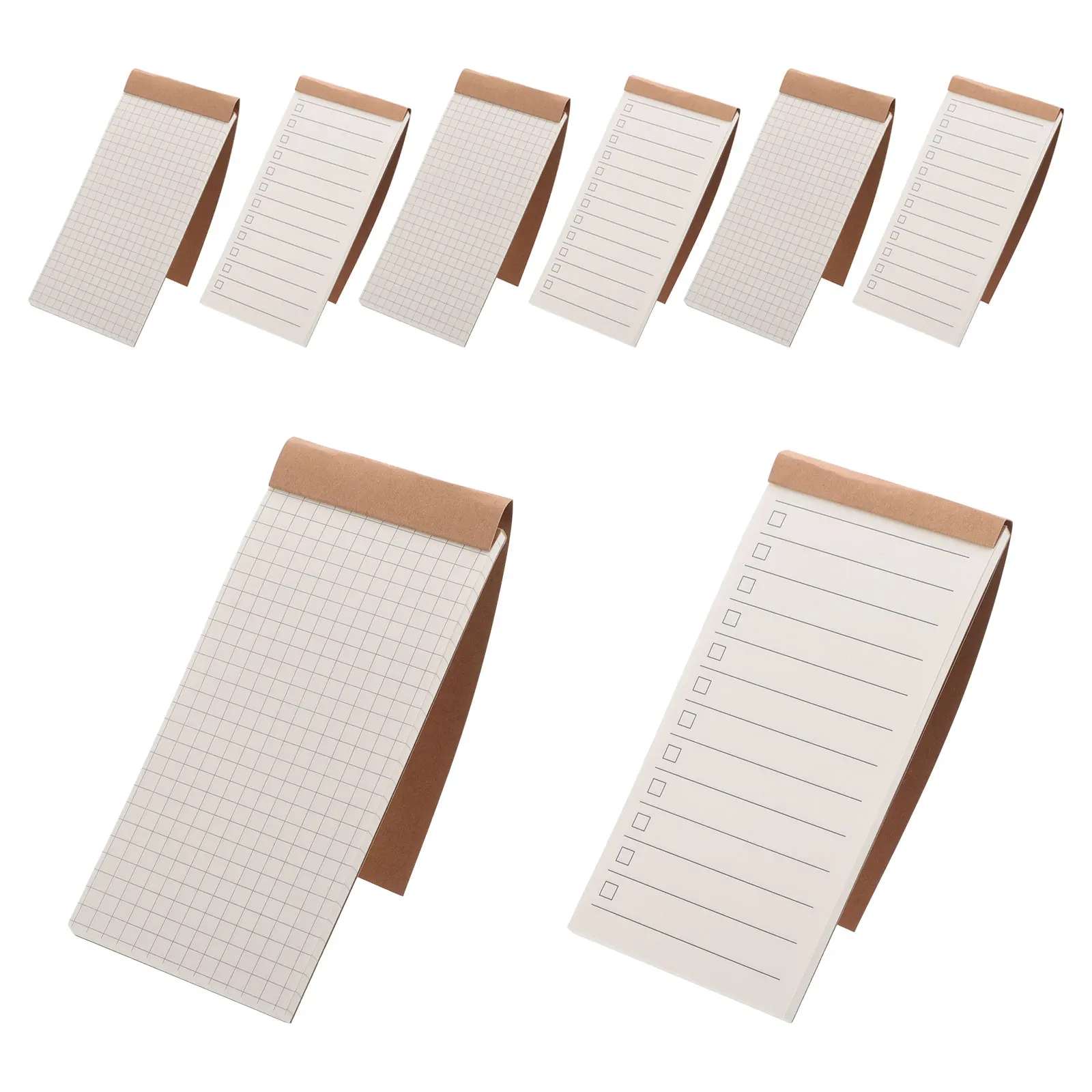 

8 PCS Notebook Pads for Grocery Daily Journal Notes Planner Men Paper Desktop Notepad