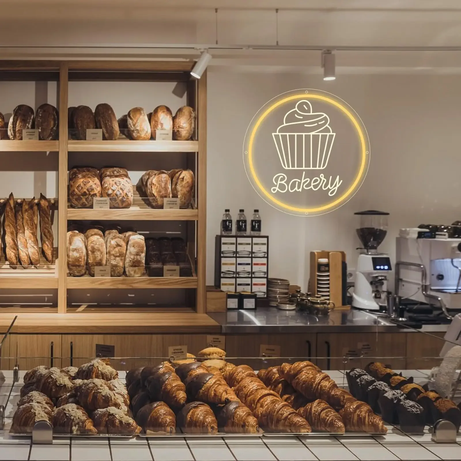 

Неоновая вывеска для пекарни, светодиодный светильник для торта, хлеба, световые вывески для бизнеса, десерта, магазина еды, ресторана, кафе-бара, украшения для дня рождения