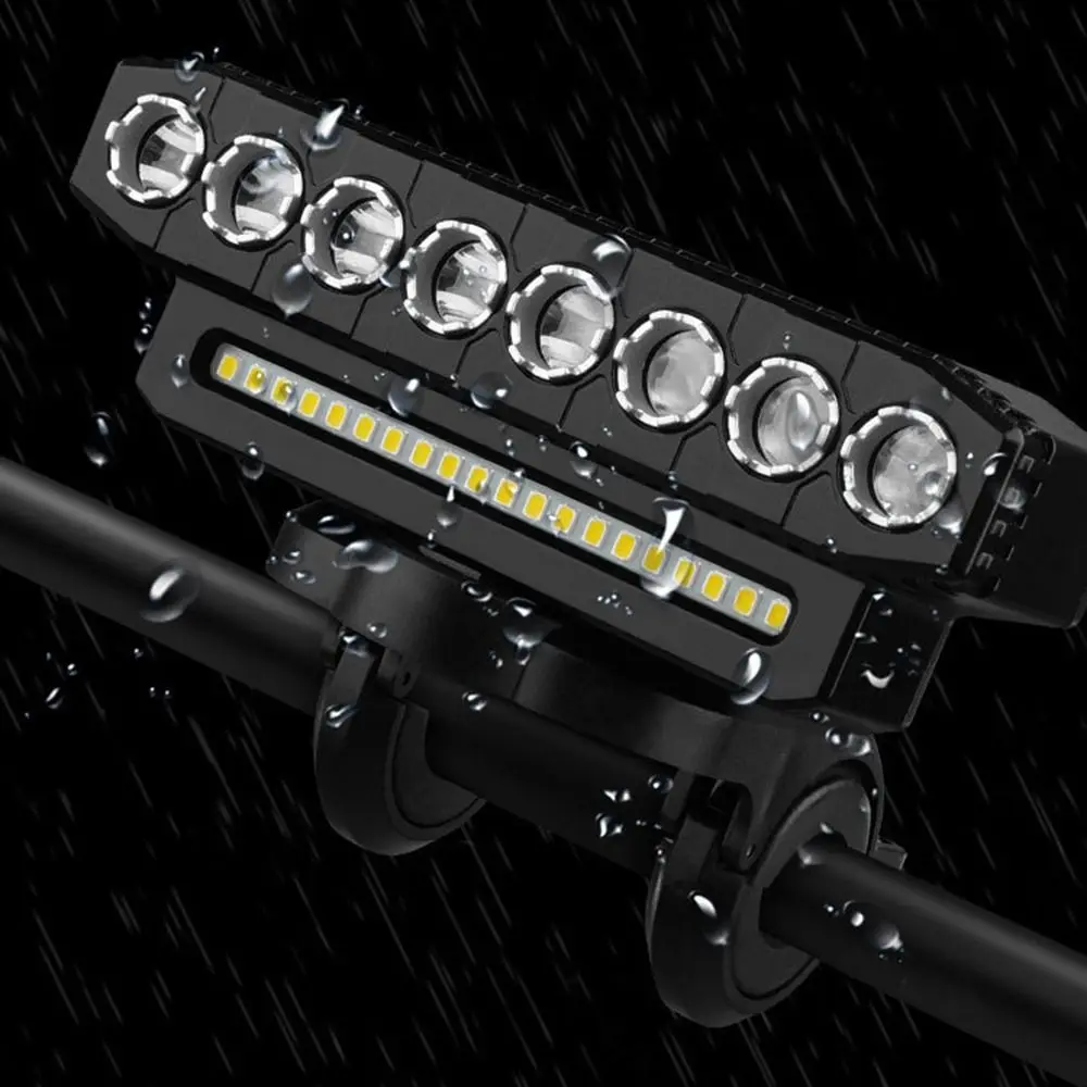 

Перезаряжаемый USB-фонарь для велосипеда, водонепроницаемый, высокой яркости, с функцией звонка, для повышения видимости и безопасности при езде ночью