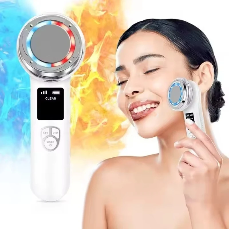 LCD Screen Electric Facial Massager Micro‑Current Beauty Device Household Skin Tightening Facial Lifting Skin Care Instrument