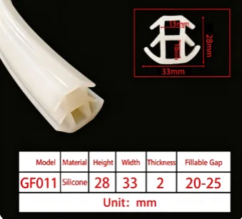 3M T-shaped Solar Panel Sealing Strip High-Quality EPDM Material Rubber Gap Sealer for Solar Panels