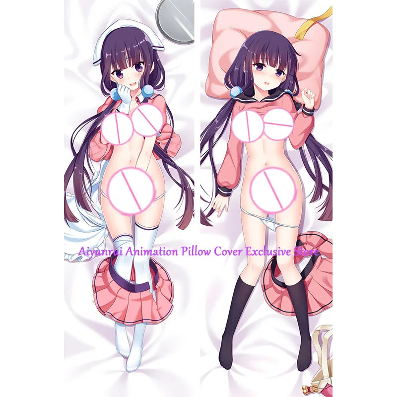 Anime Pillow Cover Dakimakura Sakuranomiya Maika 2 Side Printed Hugging Body Pillowcase Cushion Cover Bedding Decor