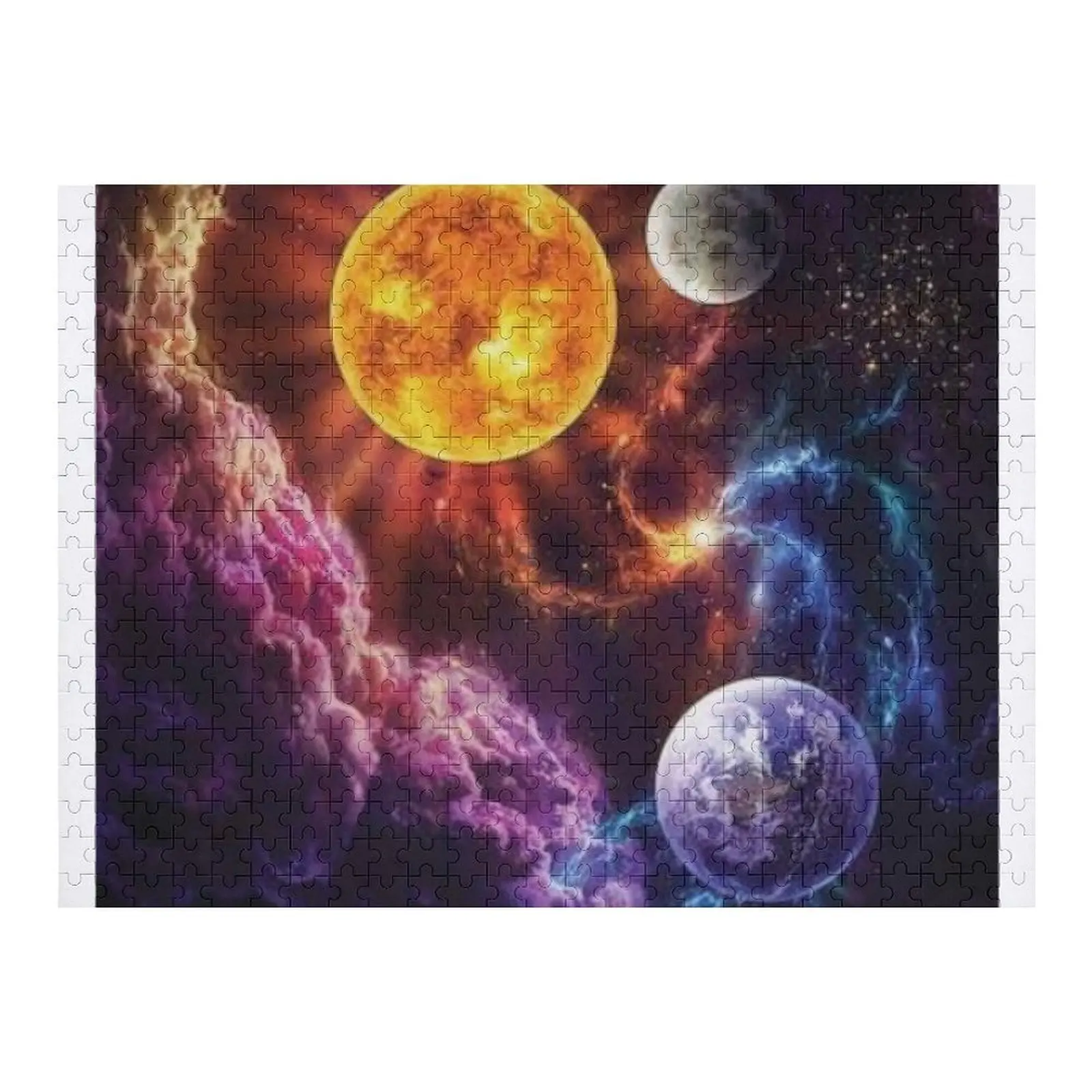 

Fantasy Planets Jigsaw Puzzle Customizable Child Gift Personalized Wooden Name Anime Customized Kids Gift Puzzle