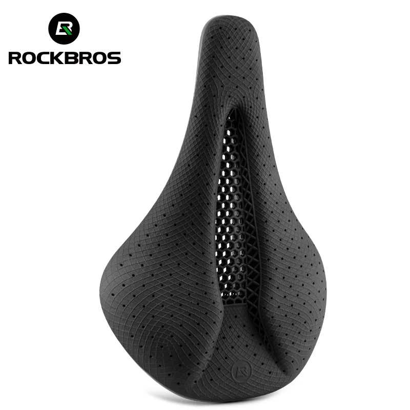 

ROCKBROS Bicycle Saddle 3D Printing Racing Saddle MTB/Road Bike Saddle Ultralight Soft Hollow Comfortable Cycling Seat Cushion