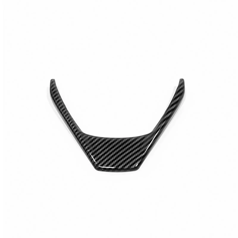 For Toyota Corolla Rav4 2014 2015 2016-2018 Car Accessories ABS Carbon Fibre LHD Car Steering wheel Button frame Cover Trim 1pcs