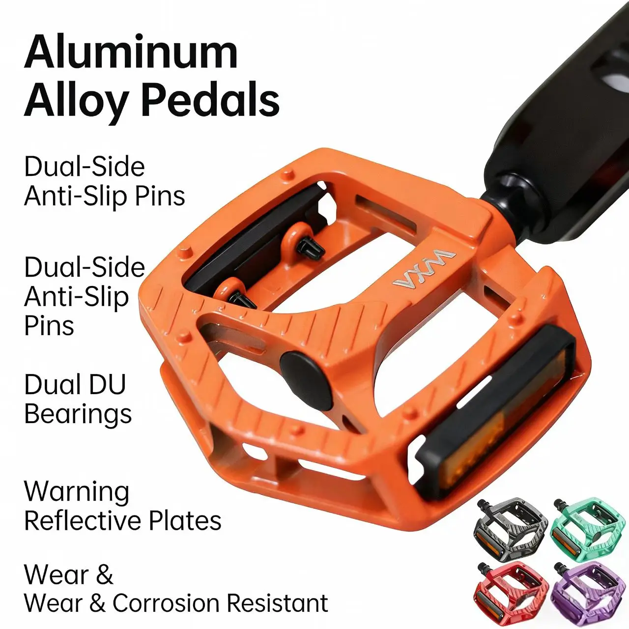 

Double DU Bearing Ultralight Bike Pedals With Reflector Mountain Road Fatbike Pedals Bicycle Platform Pedals Mtb Accessories