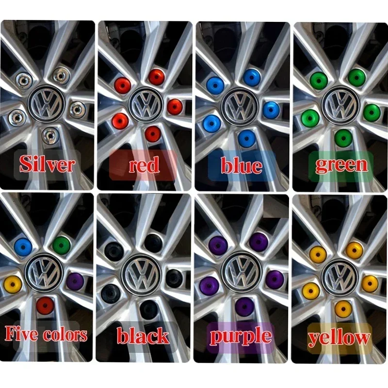 17 مللي متر العالمي سيارة محور عجلات يغطي مكافحة الصدأ قبعات السيارات محور الإطارات غطاء برغي براغي براغي الغبار برهان حامي اكسسوارات السيارات 20 قطعة #5