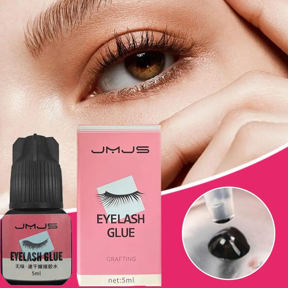 5ml extra starke Wimpern kleber verlängerung geruchs arm 1 Sekunde schnell trocknender Wimpern kleber für falsche Wimpern wasserdichter Kleber lift gl u5j9