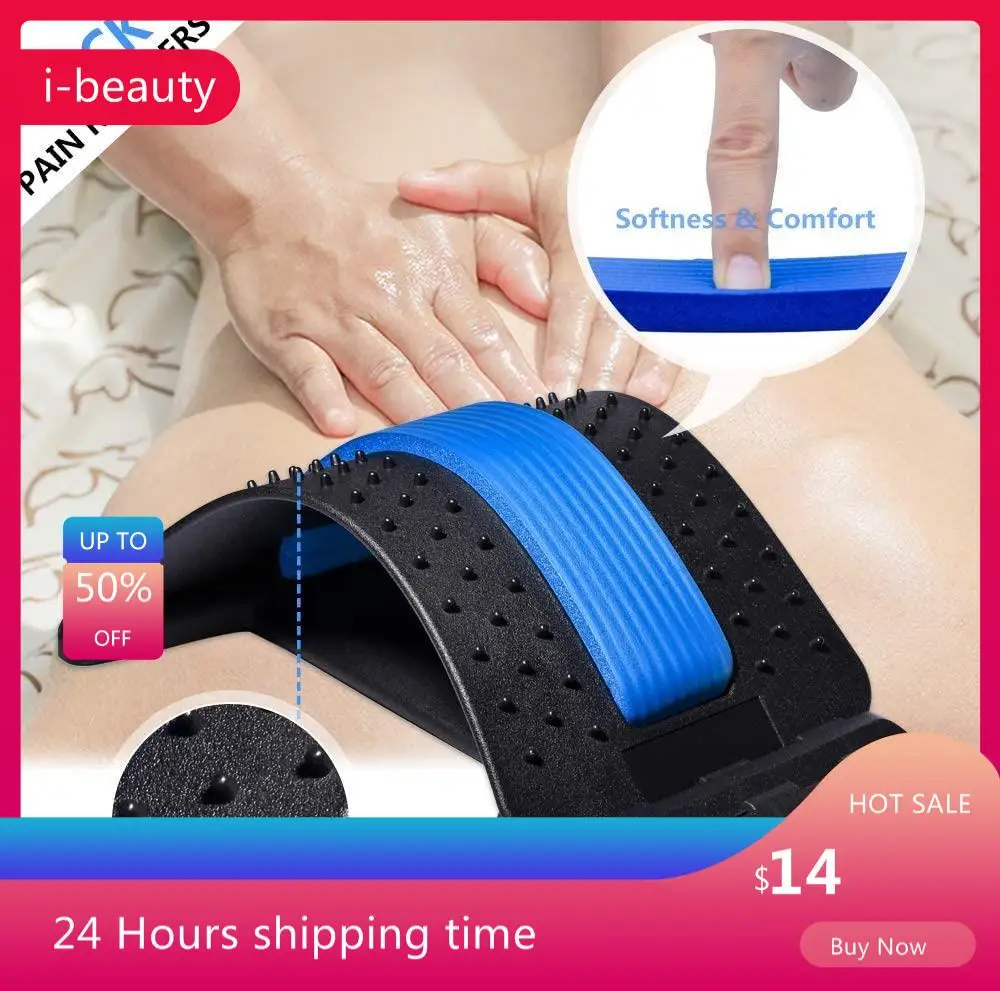 

Back Massager Magnetic Therapy Back Stretcher Neck Stretch Massage Tools Lumbar Support Pain Relief Back Stretcher