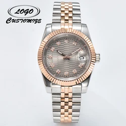 Customizable personalized LOGO watch luxury automatic mechanical watch sapphire glass NH35 watch stainless steel strap