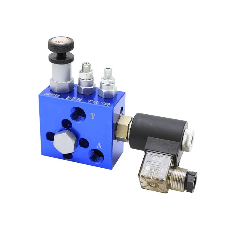 كتلة الصمام الهيدروليكي EF-02 صمام الرفع مع مضخة GPY DC24V #4