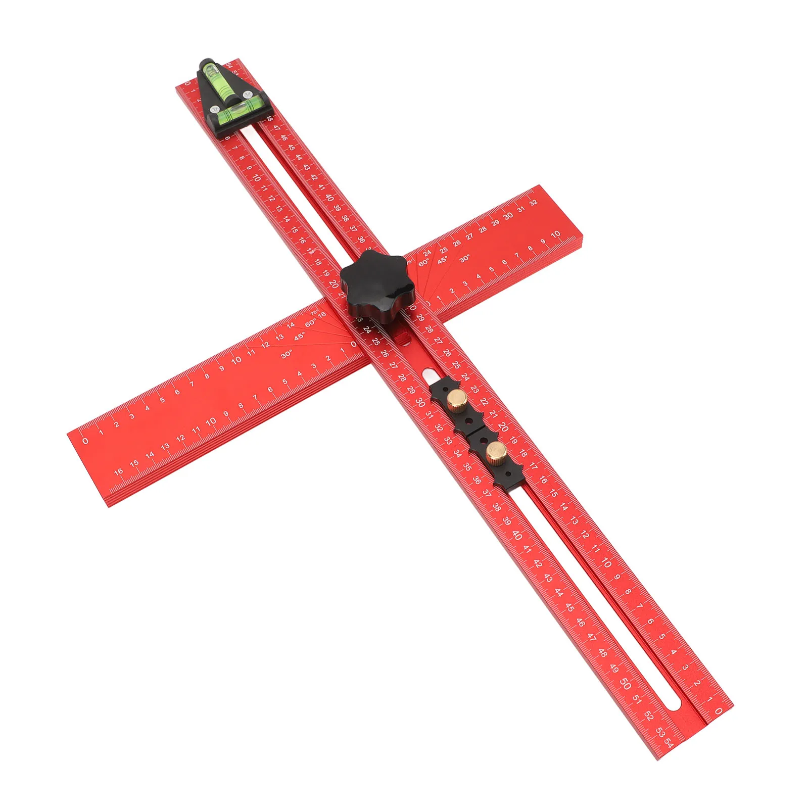 Drilling Positioning Ruler 2 in 1 45° and 90° Punch Locator Drill  for Woodworking T  Measuring Tool T  Ruler