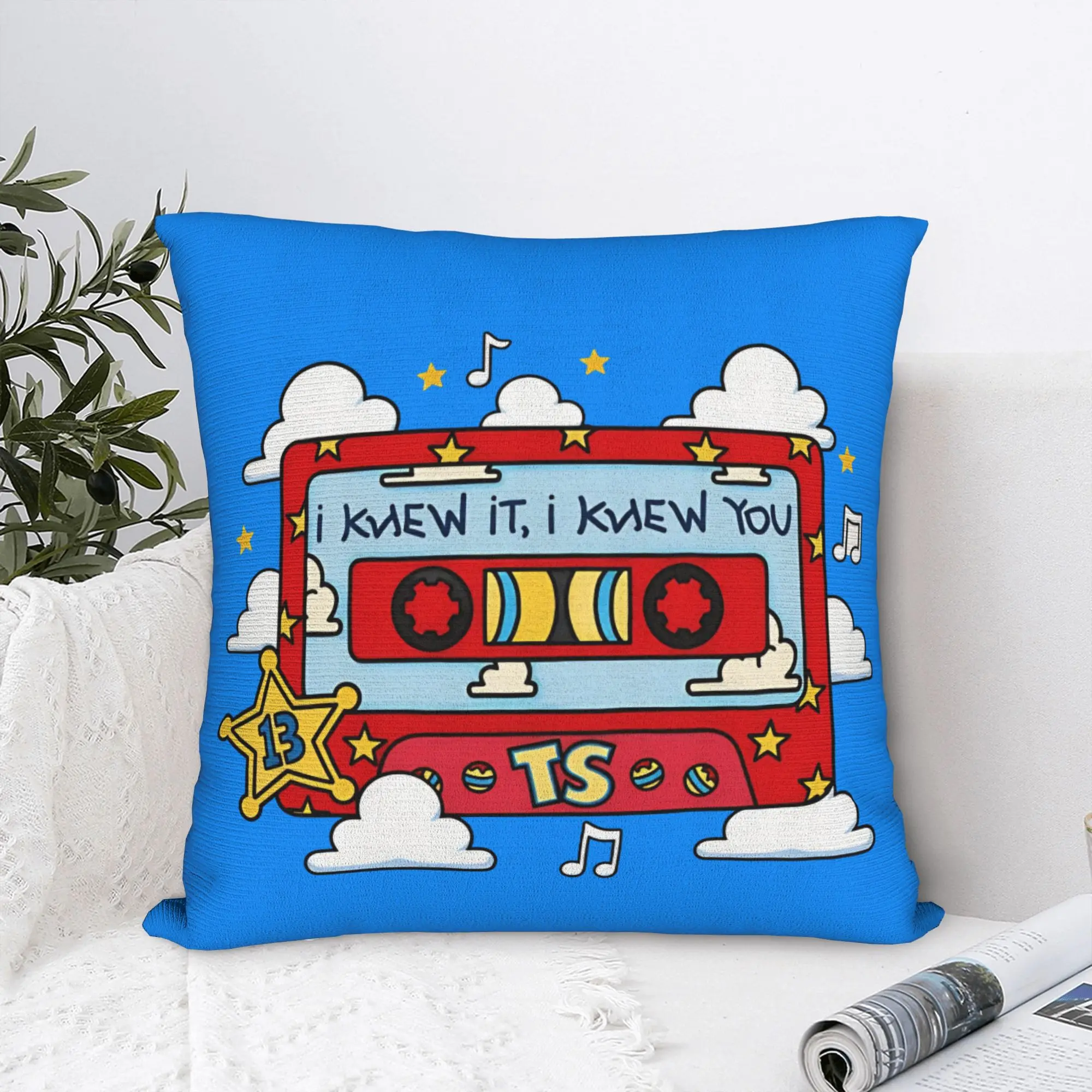 I Knew It I Knew You Square Pillow Cases TS5 Movie Cushion Cover Funny Polyester Decor Pillowcase for Sofa 40x40cm