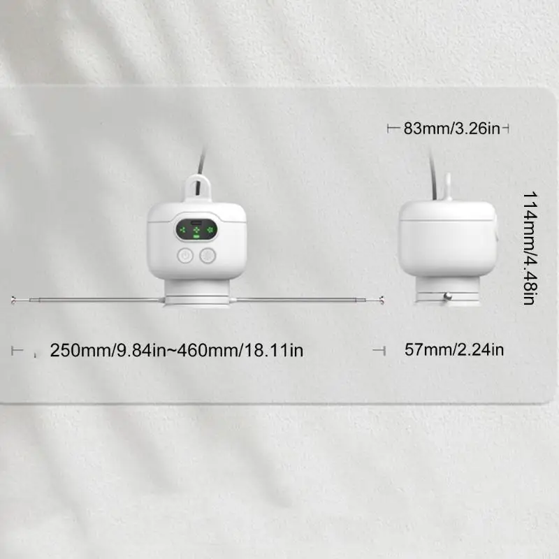 H37B Fly Bugs Repellents Hanging Fan 3 Speed ​​Remote Control Jauhkan Lalat Jauh Dari Makanan Daging USB Hanging Fan