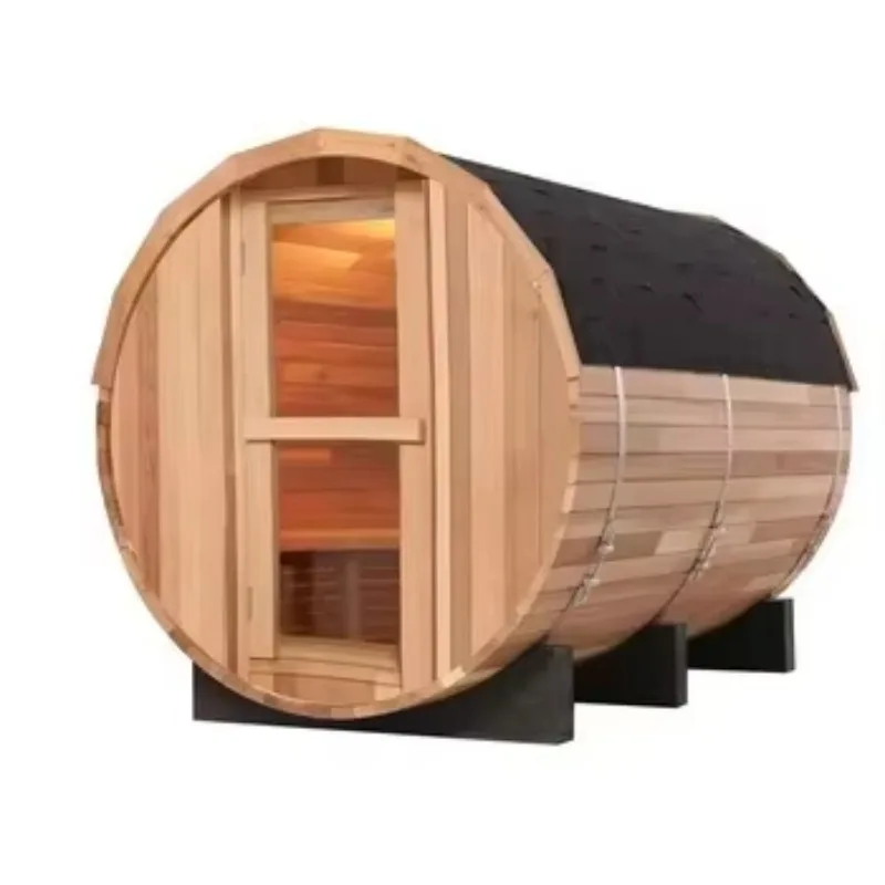 Dry Wet Steam 2 12 Person Red Cedar Sauna 6kW Computer Control Furnace Modern Traditional Outdoor Health Solid Wood Custom