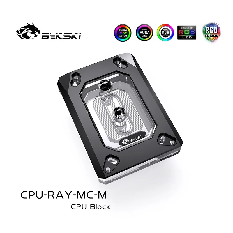 Bykski CPU Water Block use for AMD RYZEN3000 AM3 AM4 1950X TR4 X399 X570 Motherboard / RYZEN 3000/5000/7000 5V 3PIN A-RGB AURA