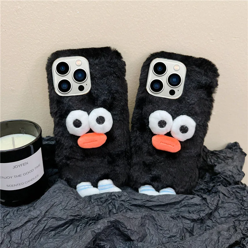 

For OPPO Reno7 6 5 Pro 4 3 2 7Z 6Z 5Z 2Z A53 A31 A9 A5 A36 A76 A96 A92 Cute Cartoon Funny Plush Sausage Mouth Monster Phone Case