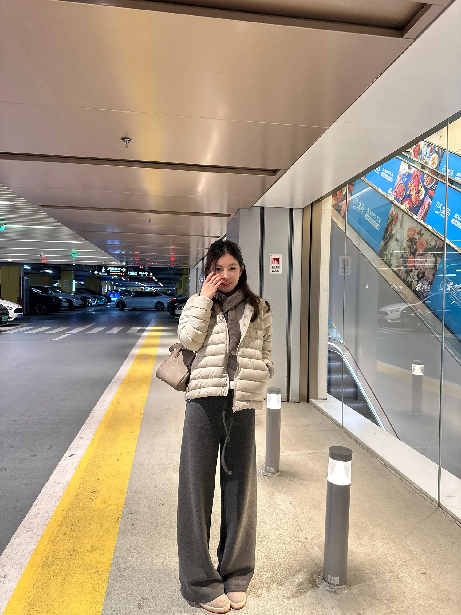 

Rouqiu Small Size Casual Long Pants Women's Autumn Winter High Waist Straight Leg Cotton Linen Blend Cleanfit Walking Trousers