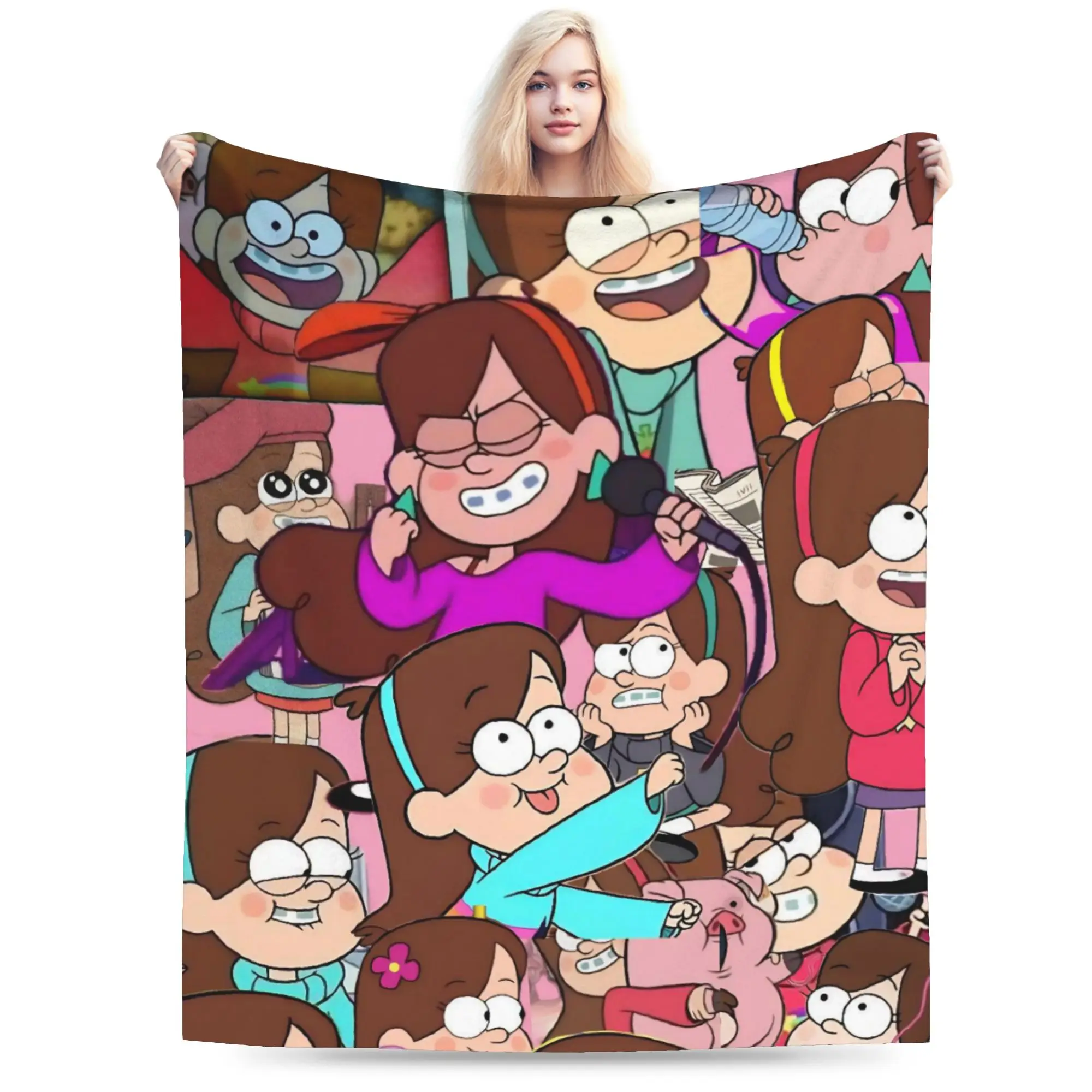 Super Soft G-Gravity Falls Throw Blanket Premium Flannel Fleece Lightweight  Bed Blanket Cozy Warm Blankets All Season Use