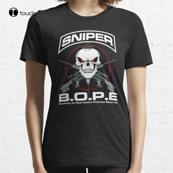 Bope Brazil Special Forces Swat Sniper T-Shirt Tee Shirt Bike Shirts For Men Fashion Tshirt Summer New Popular Streetwear Retro