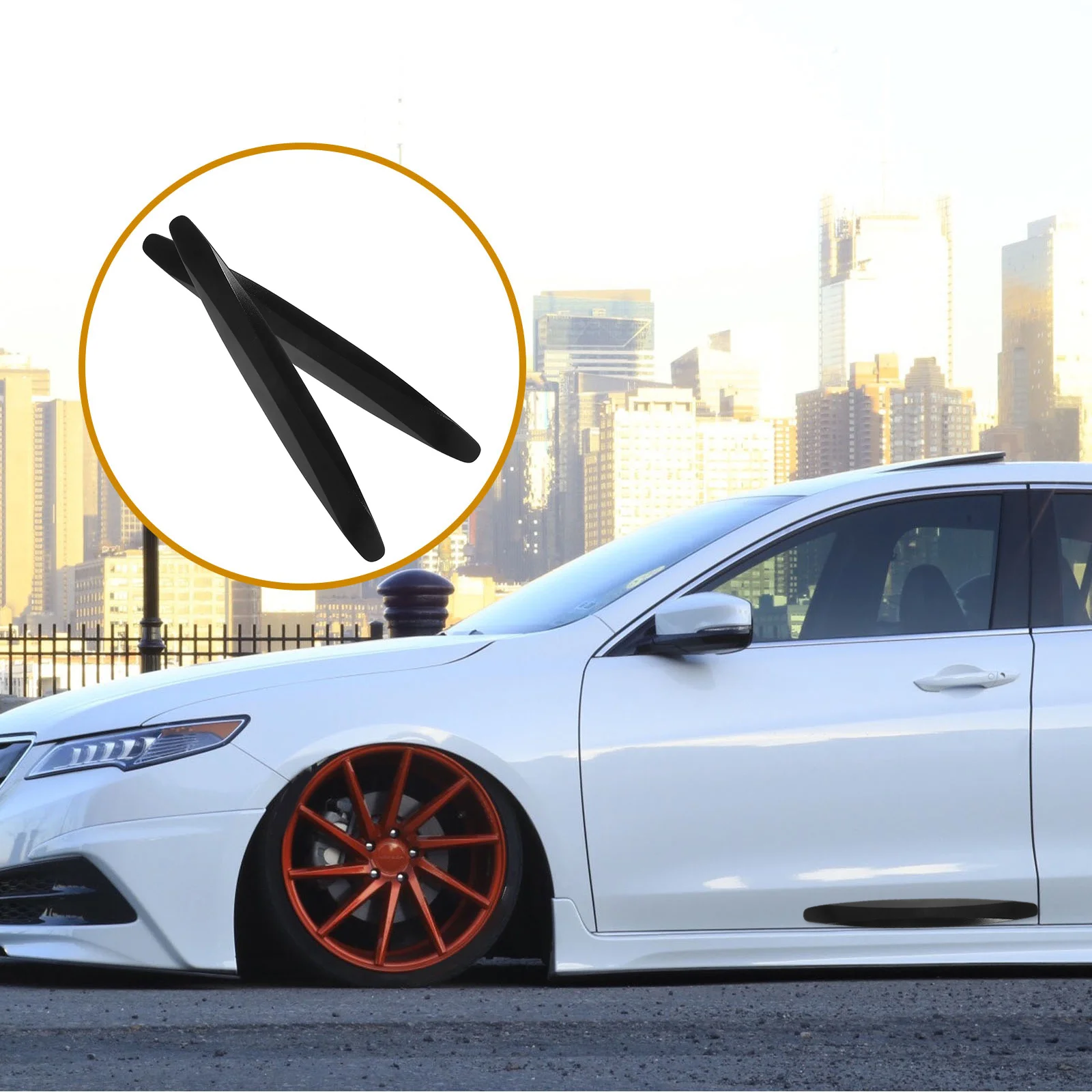 

2Pcs Car Bumper Protector Guard Door Edge Protectors Anti-Collision Scratch Protection Stylish Edge Guards