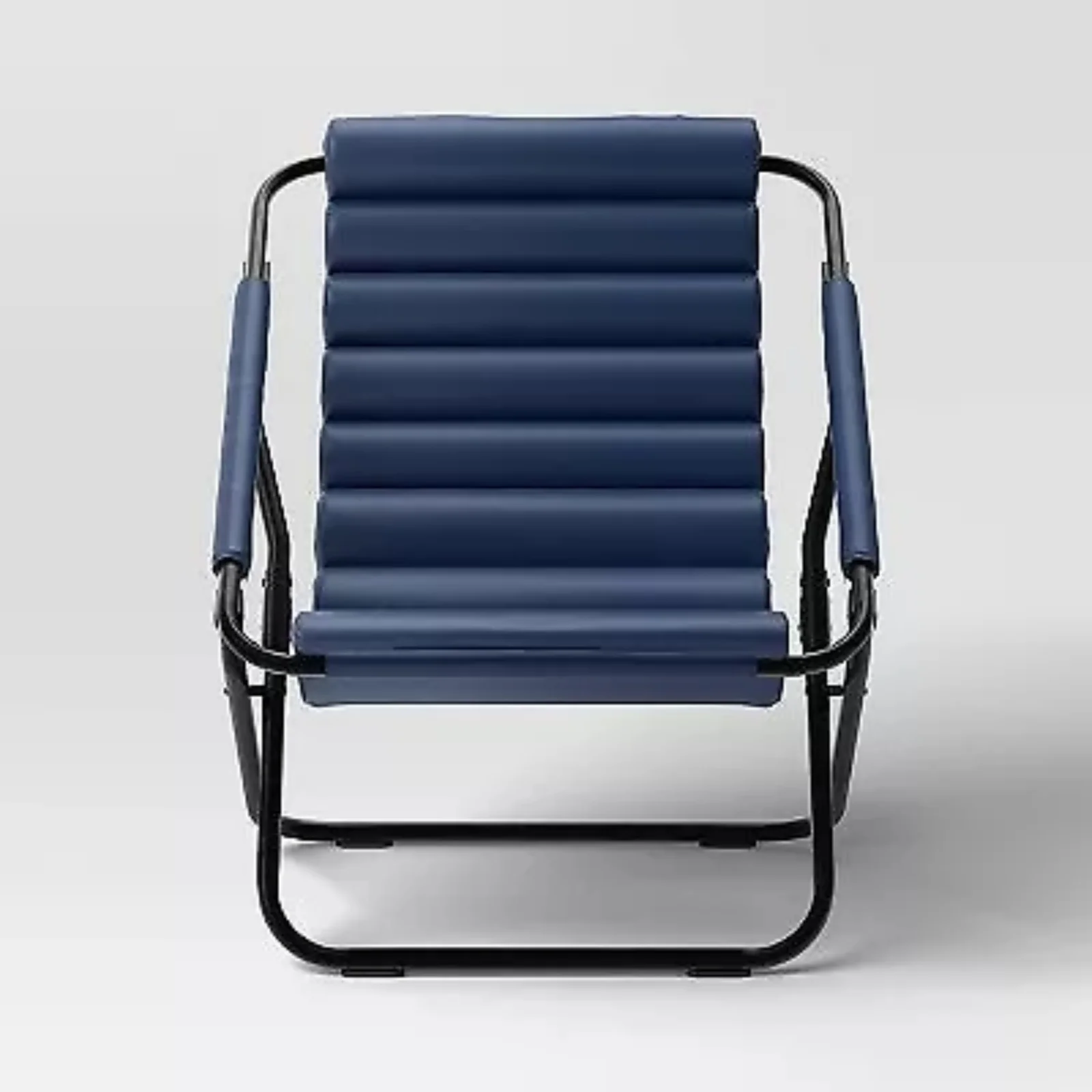 Sling Dorm Chair Dark Blue - Room Essentials: Foldable, Faux Leather, Foam