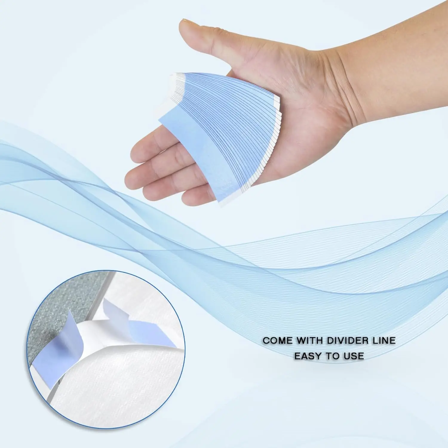 72/36pcs Double-Sided Waterproof Adhesive for Lace Wigs, C Curve Hair Bold Hold Tape for Wigs,Hair Pieces,And Extensions image 3