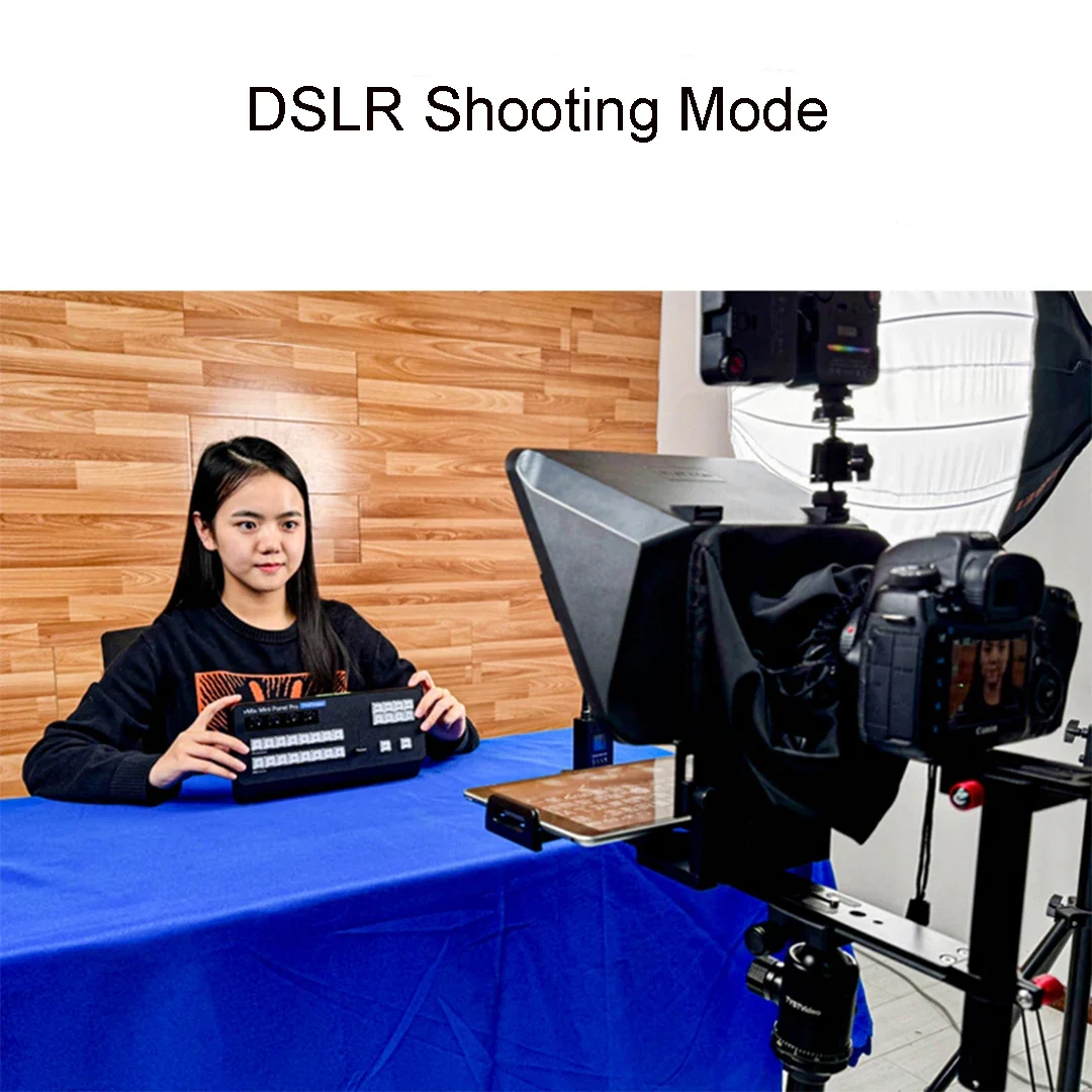 TYSTVideo Universal Mobile Phone Tablet and Pad Prompting Teleprompter with   or DSLR Camera Shooting