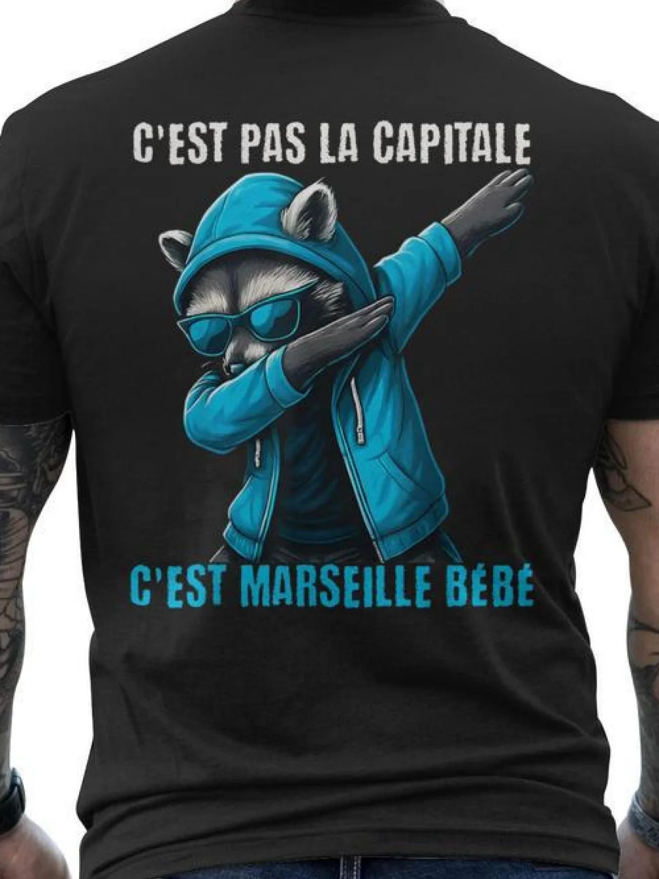 Marseille Fun T-shirt with French City Slogan 