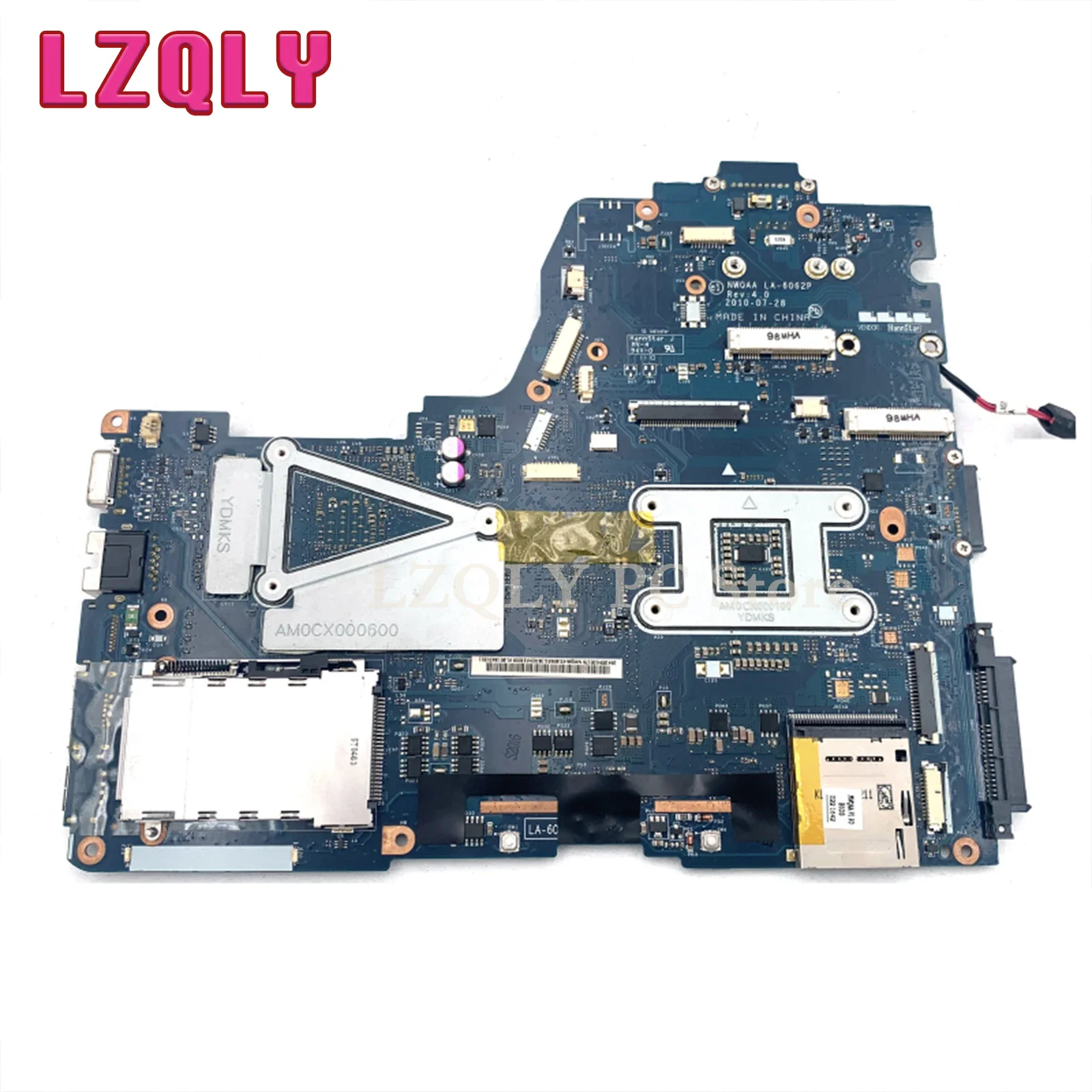 LZQLY For Toshiba Satellite A660 A665 K000109860 NWQAA LA-6062P Laptop Motherboard HM55 DDR3 GT330M Free CPU Main Board