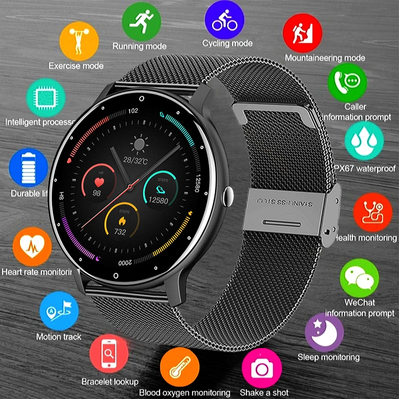 

2026 New Lightweight Bluetooth Call Smart Watch Men's Sports Fitness Waterproof Watch Health Monitoring Smartwatch