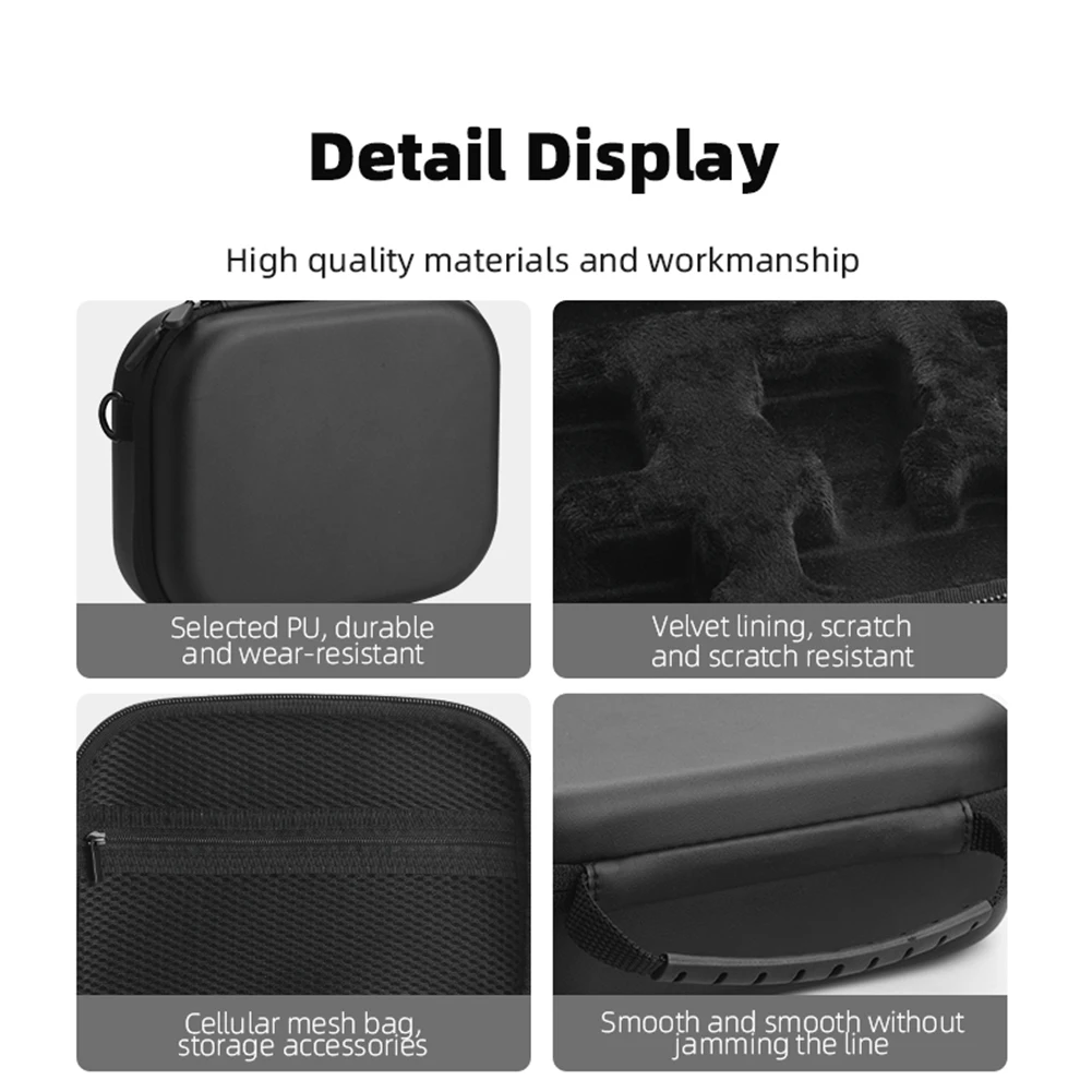 Дорожный чехол из искусственной кожи, защитный жесткий чехол от царапин, универсальный чемодан для DJI Osmo Pocket 3, аксессуар