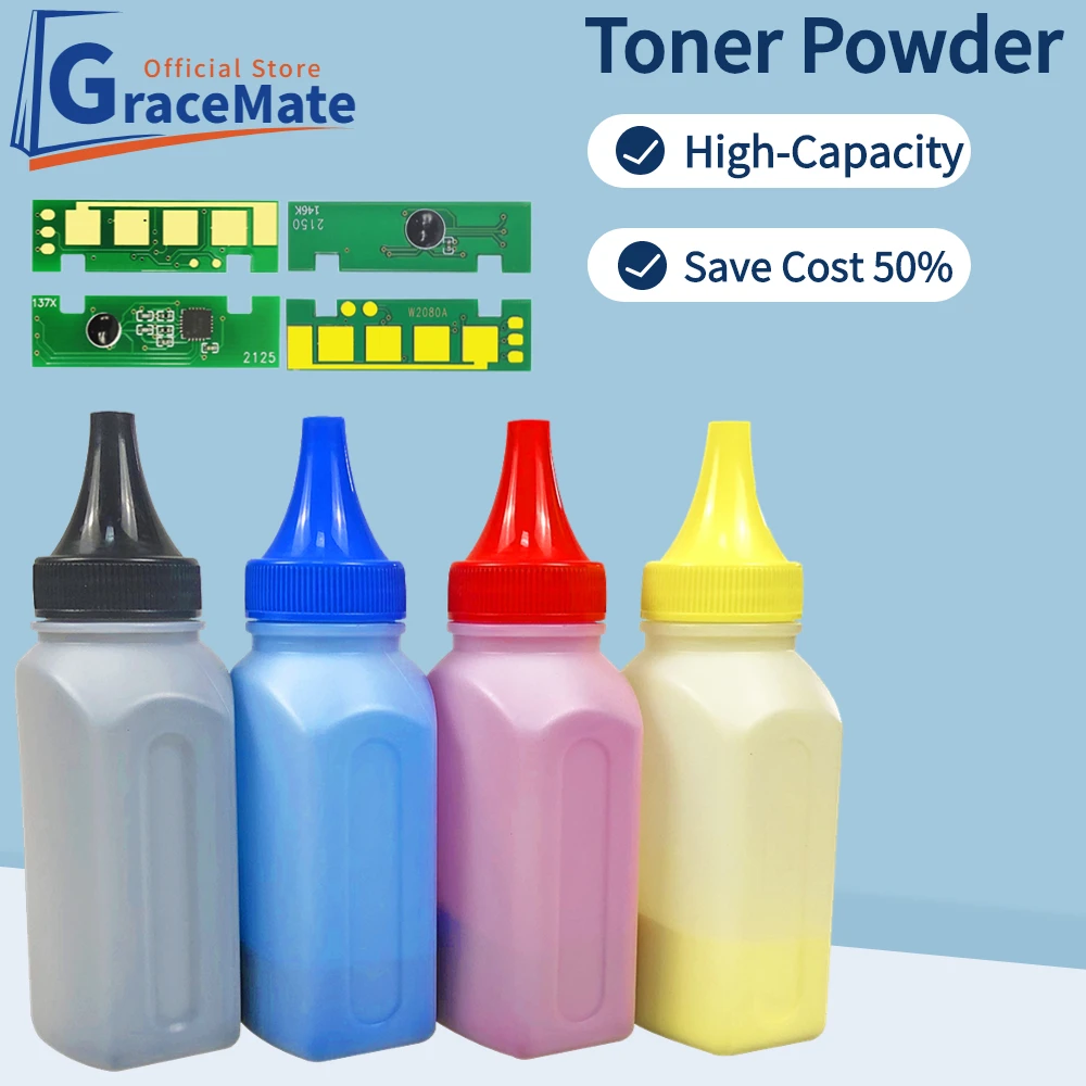 Compatible for HP Color LaserJet 150a 150nw MFP 178nw 178nwg 179fnw 179fwg Toner Chip Powder 116A W2060A W2061A W2062A W2063A