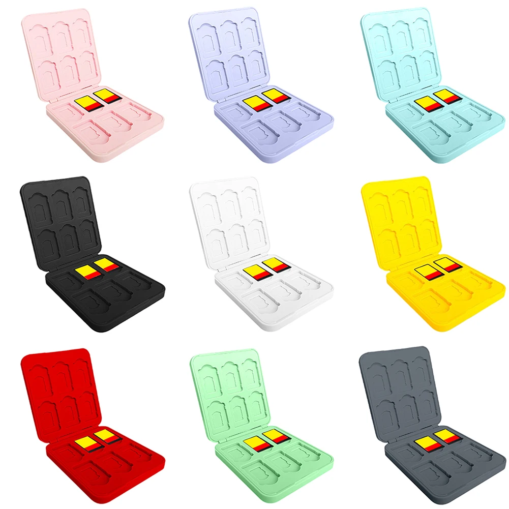 Ящик для хранения игровых карт для Switch 2/Lite/OLED, портативный держатель для карт, защитный чехол, твердый корпус с 12 слотами для игровых карт