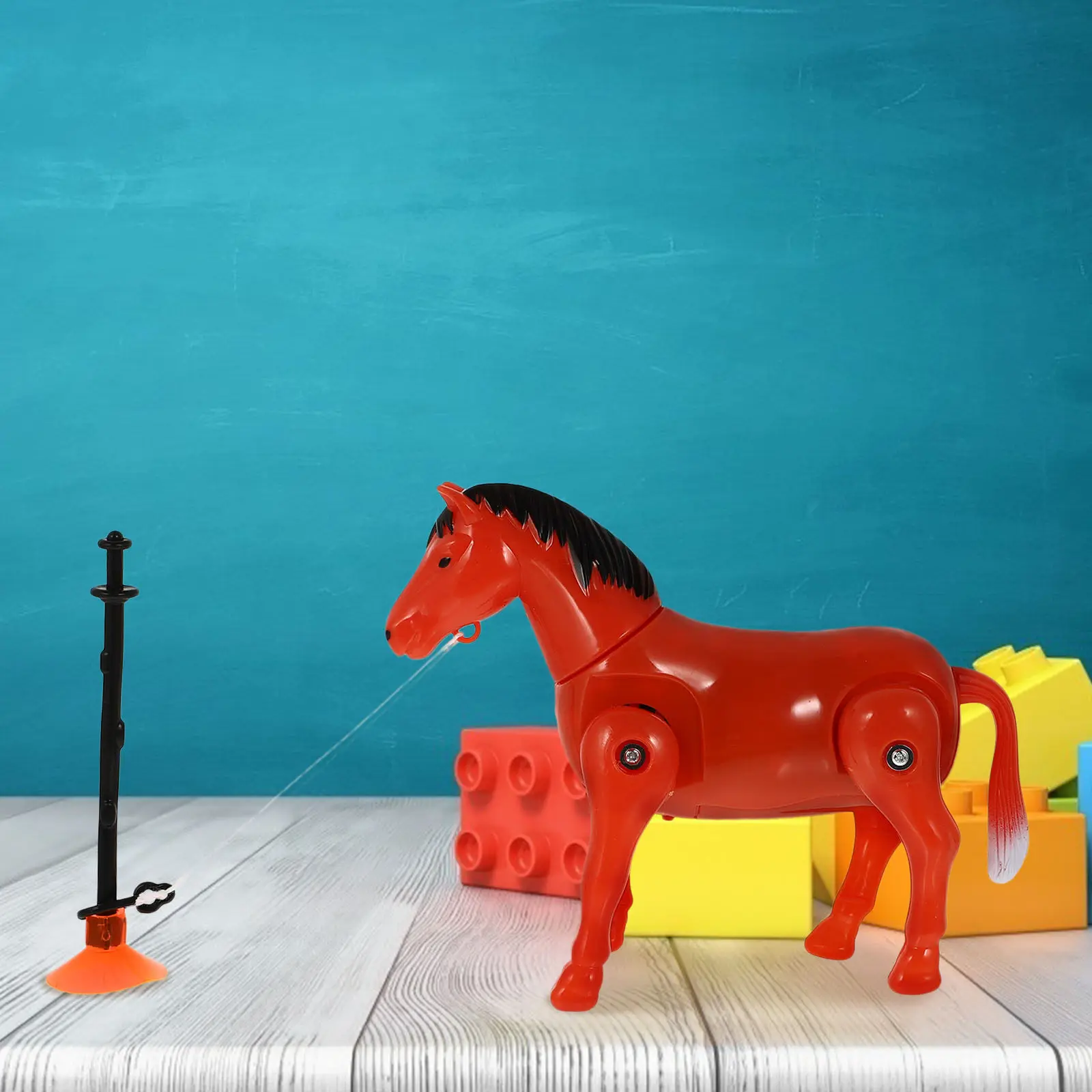 

2Sets Adorable Rotating Horse Playthings Electrical Kids Educational Playthings Bright Color Vivid Design Promotes Parent Child