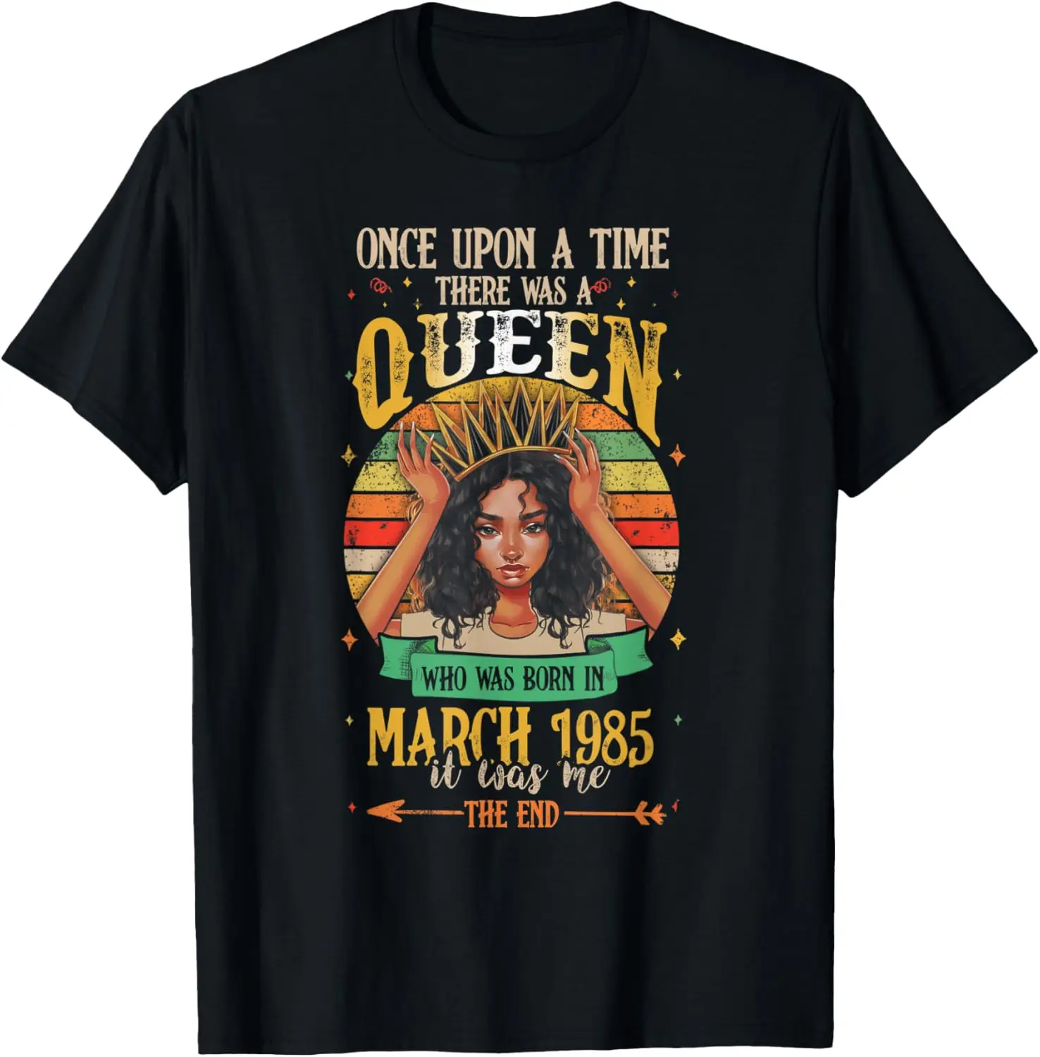 36 Years Old Birthday 36th Birthday Queen March 1985 T-Shirt