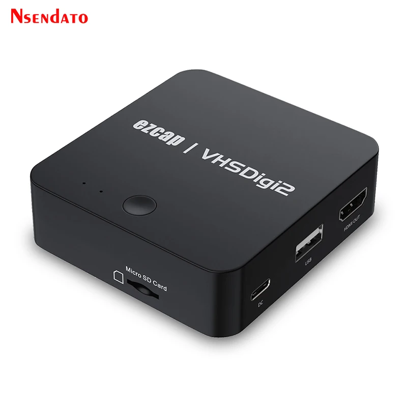 EZCAP181 Analog VHS to Digital Video Recorder Converter AV HD Video Capture Recorders for U Hi8 VCR DVR Camcorder Tape Digitizer