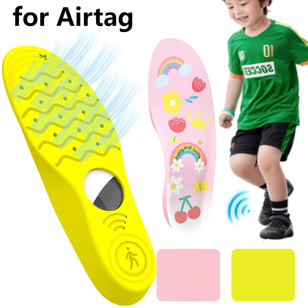 

Для Airtag, стельки с защитой от потерь, защитный чехол, удобный надежный скрытый держатель устройств слежения для детей старшего возраста