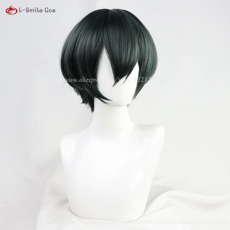 Zenin Mai Cosplay Wig Short Dark Green Women Anime Cosplay Wigs Heat Resistant Synthetic Hair Halloween Zenin Maki Wigs