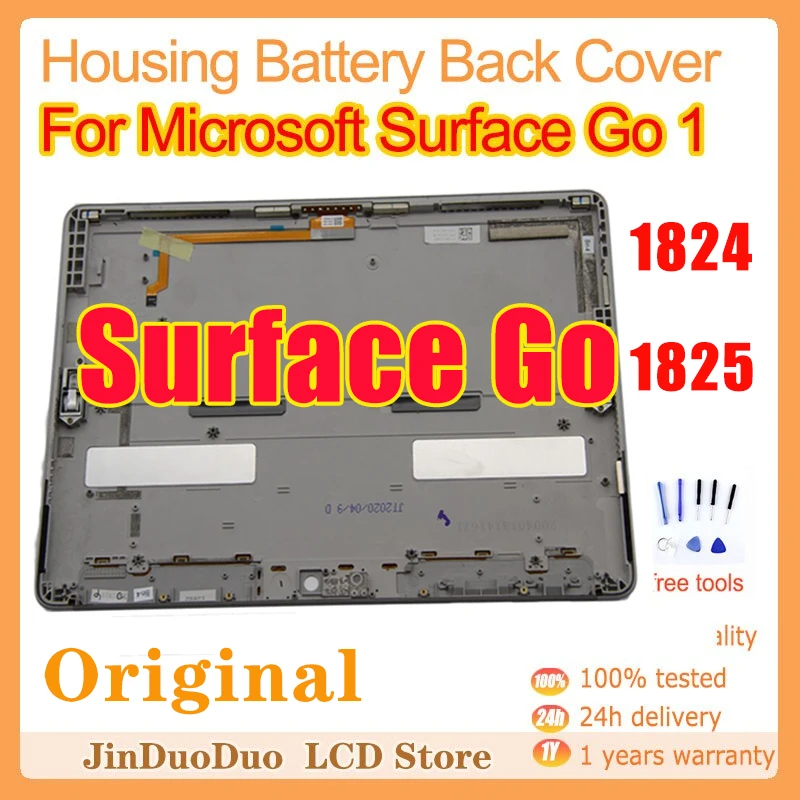 Original For Microsoft Surface Go 1 1824 1825 Housing Battery Back Cover Rear For Microsoft Surface Go1 Back Case Replacement обложка mypads для microsoft surface go с подставкой радужные бабочки