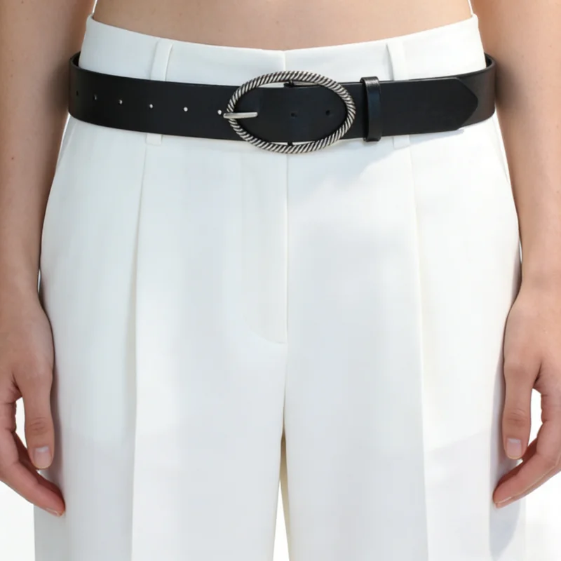 New Rivet Belt Goth Style Double Snap-fastener Pin Buckle Man/woman Casual Punk Style Pu Leather Waistband for Jeans Y2K Belt