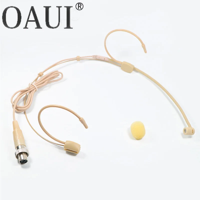 

Ear Hanging Headset Headworn Microphone for Mipro Wireless Body-Pack Transmitter Skin Connector Mini XLR 4PIN Lock