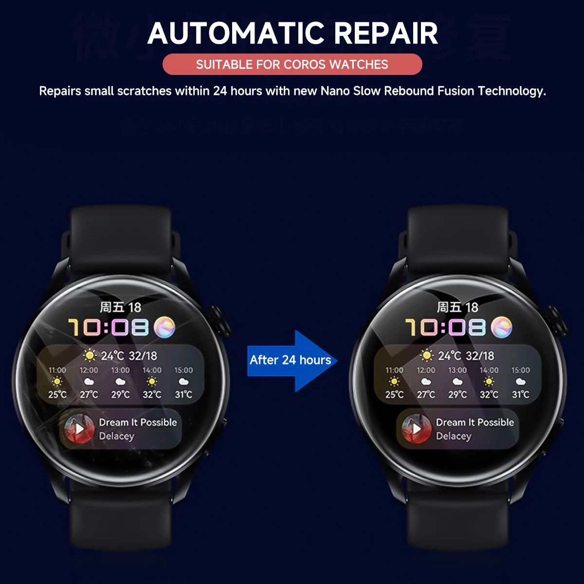 Film Hidrogel HD Jernih untuk Jam Tangan Coros PACE 3/2 APEX 2pro Apex2 Pro Jam Tangan Pintar Aksesori Film Hidrogel Pelindung