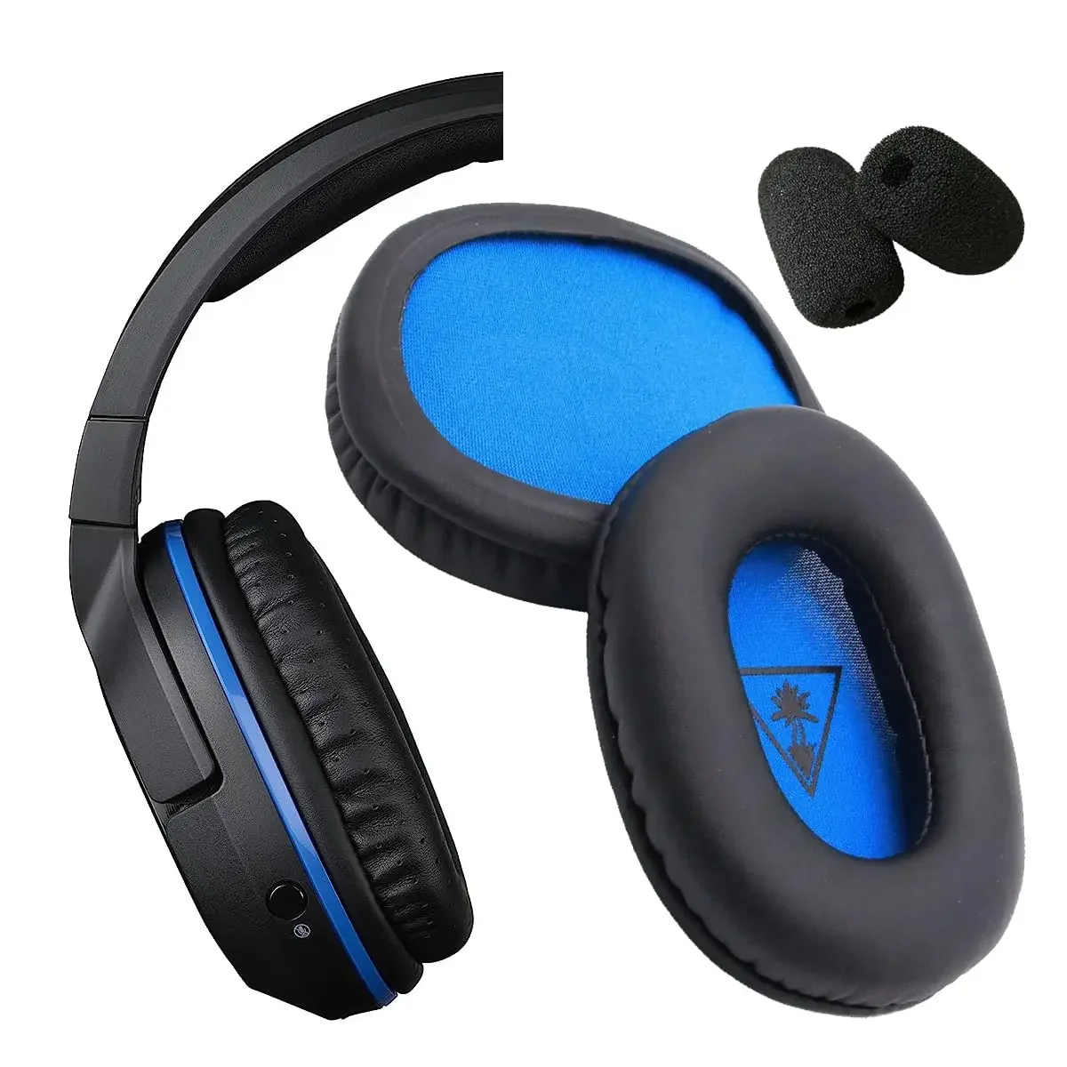 V-MOTA Earpads+Mic Sponge Replacement Compatible with Turtle Beach Stealth 700/600/520/500P/500X/450/420X/400/300 (1 Set)